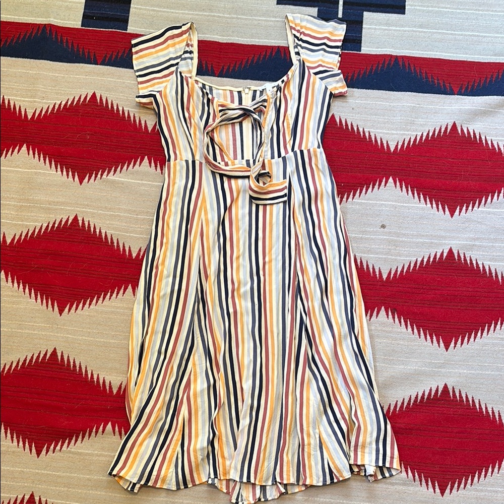 Women’s Leith medium Striped Off-Shoulder Dress